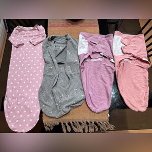 Baby Girls Swaddles Sz 0 - 3 month